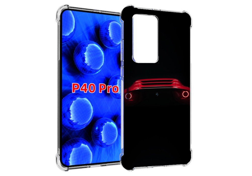 

Чехол MyPads ferrari феррари 1 для Huawei P40 Pro противоударный, Прозрачный, Tocco