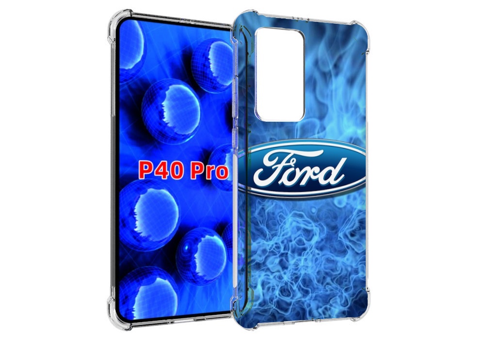 

Чехол MyPads ford-форд-22 м для Huawei P40 Pro противоударный, Прозрачный, Tocco