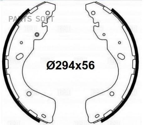 

Колодки торм.бар.NISSAN NAVARA 2.5D 05- TRIALLI GF 4558