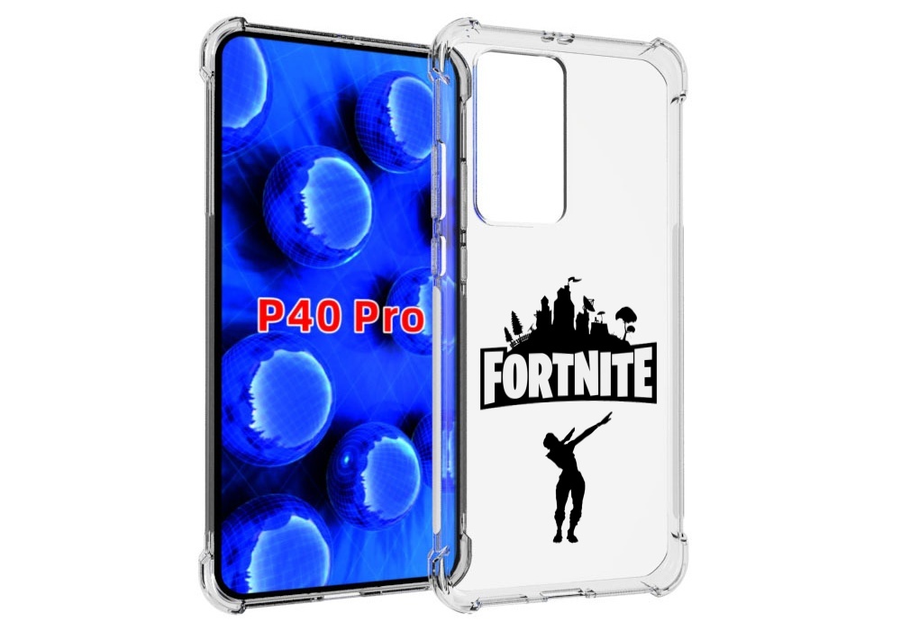 

Чехол MyPads fortnite-2 для Huawei P40 Pro противоударный, Прозрачный, Tocco