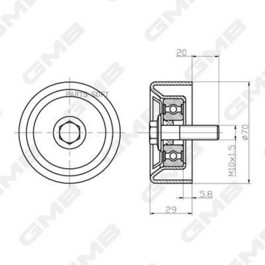 

Ролик Приводного Ремня Hyundai GMB арт. GTC0240