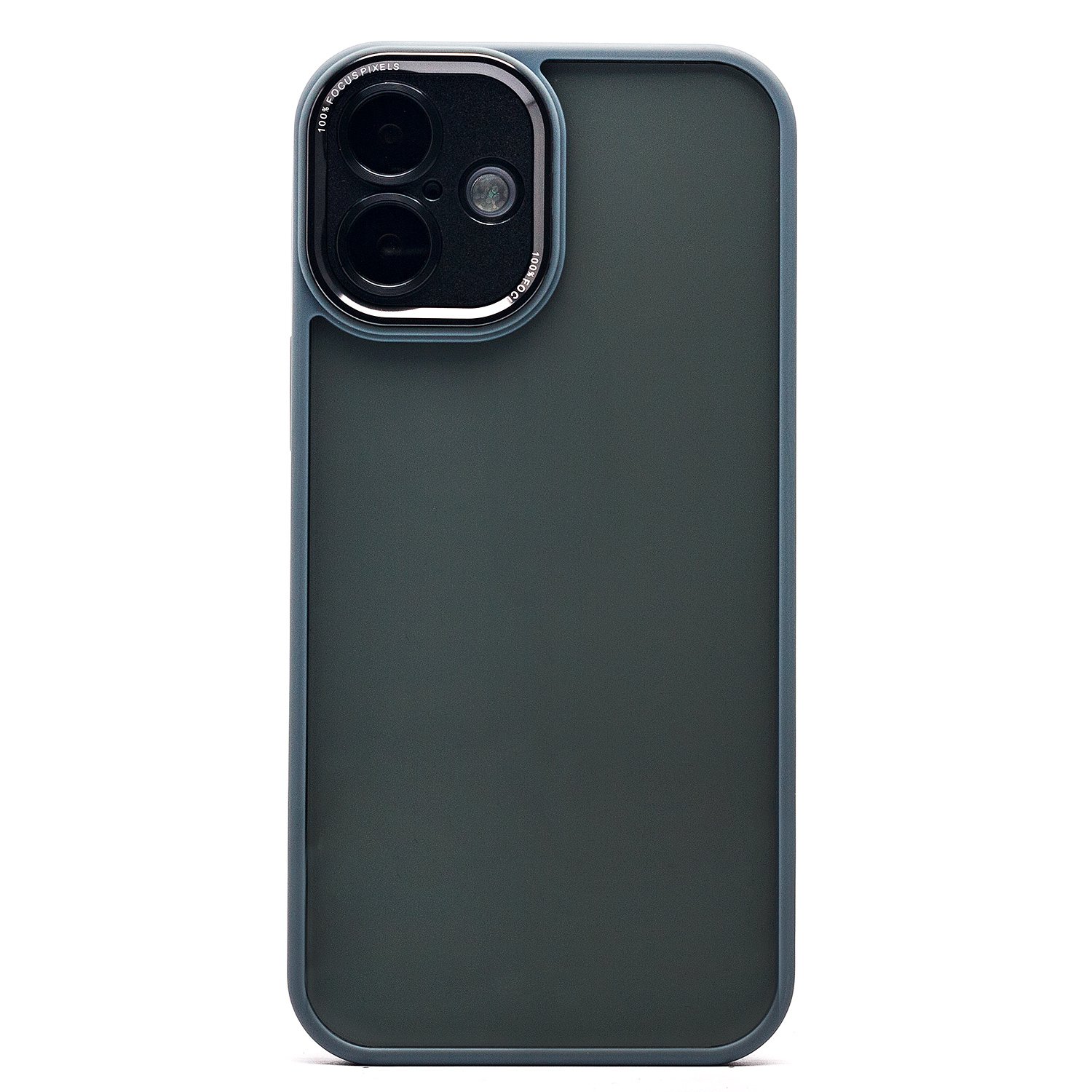 

Чехол для iPhone 16 Plus пластиковый с закрытой камерой 2 <серый>
