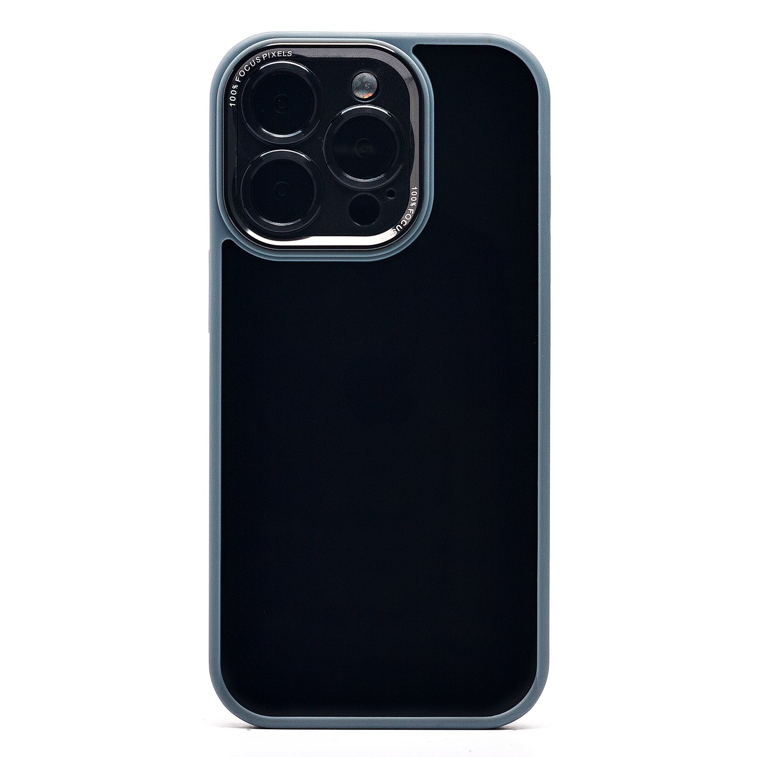 

Чехол для iPhone 16 Pro пластиковый с закрытой камерой 2 <серый>
