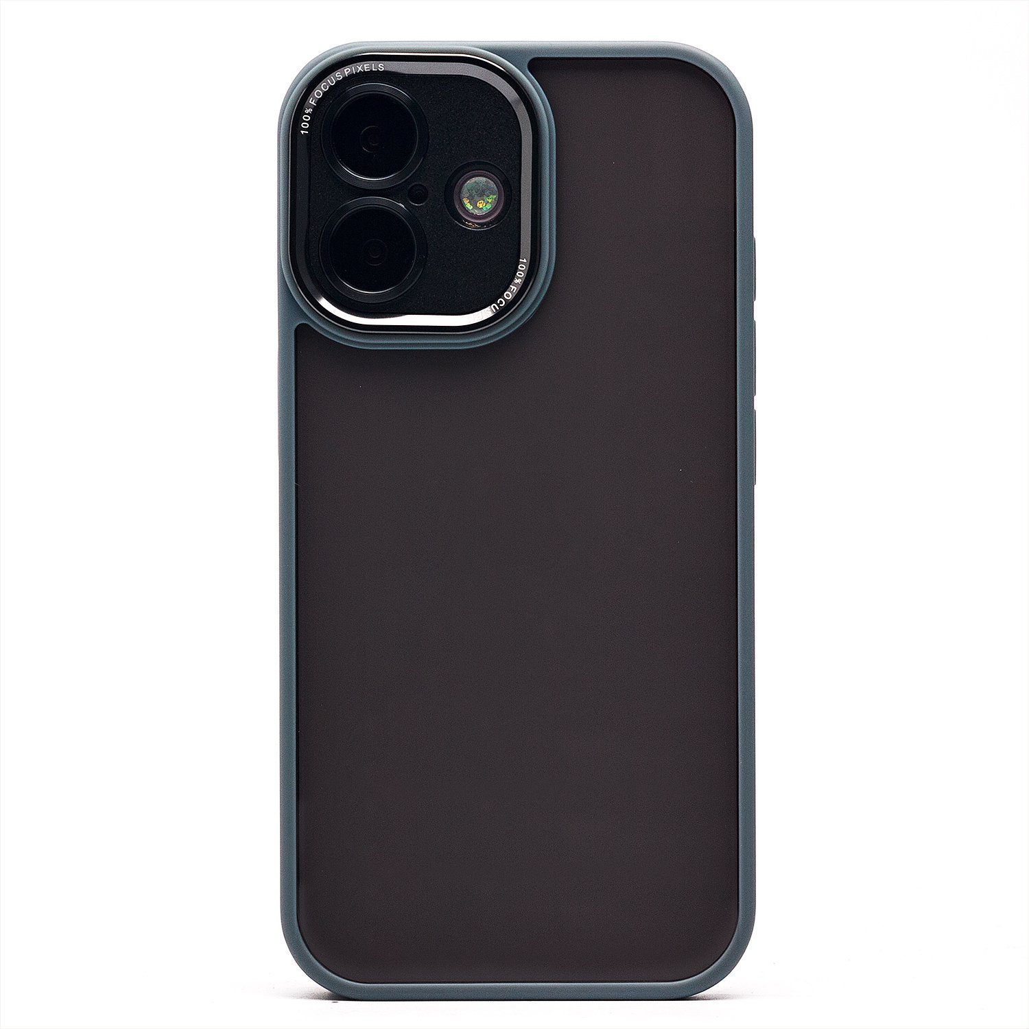 

Чехол для iPhone 16 пластиковый с закрытой камерой 2 <серый>