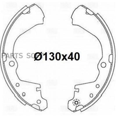 

Колодки торм.бар.NISSAN SERENA 97-01 TRIALLI GF 4568