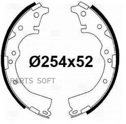 

Колодки торм.бар.TOYOTA HIACE 84-89/HILUX 98-02/LAND CRUISER J70/LITEACE 9 TRIALLI GF 4569