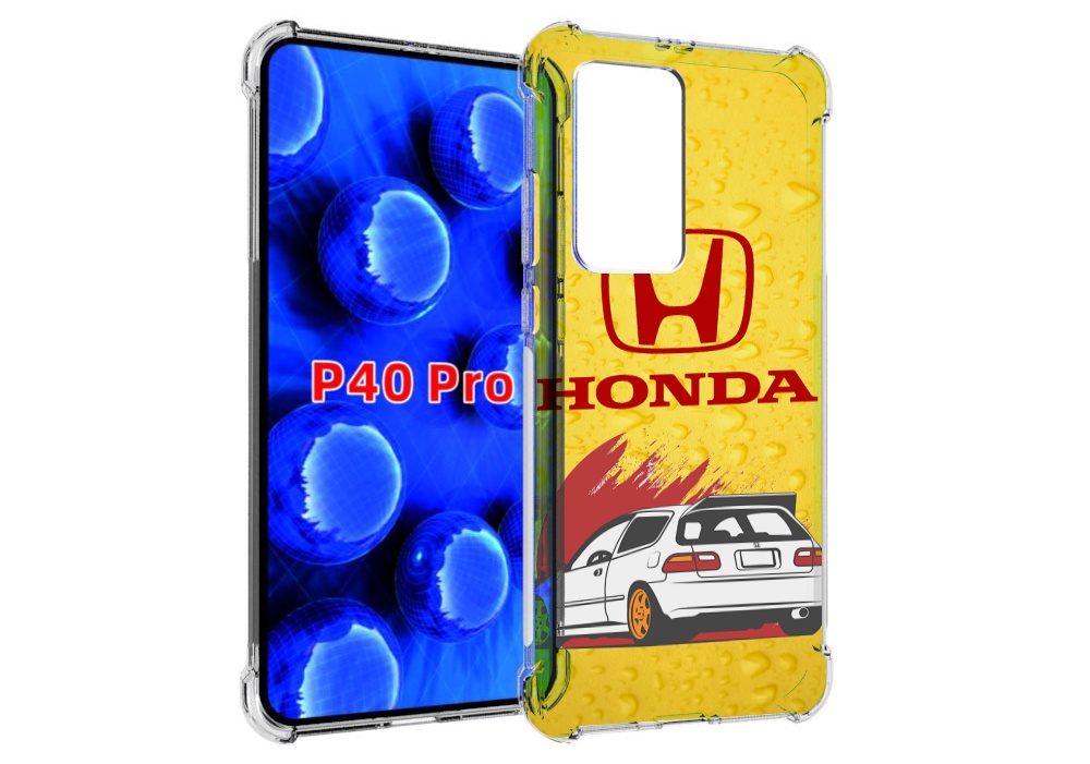 Чехол MyPads honda-motor для Huawei P40 Pro противоударный