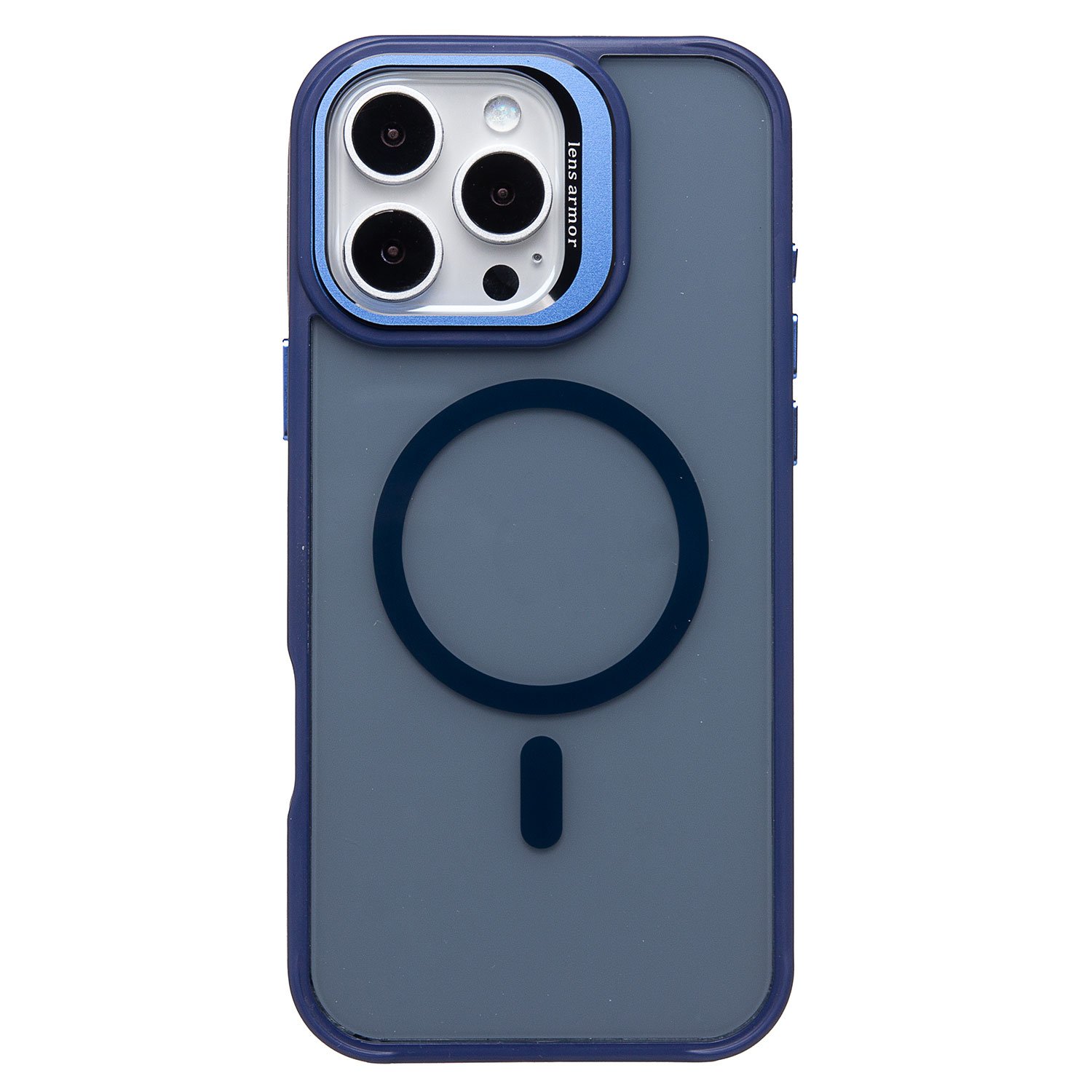 

Чехол для iPhone 16 Pro Max силиконовый MagSafe 6 <темно-синий>