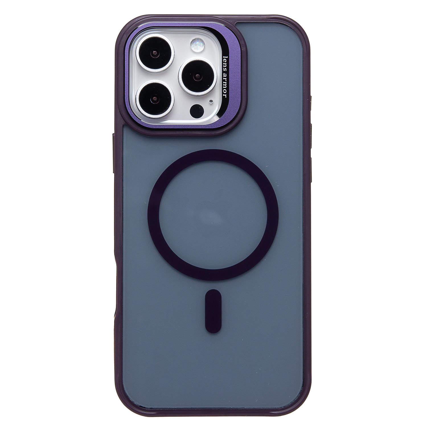 

Чехол для iPhone 16 Pro Max силиконовый MagSafe 6 <темно-фиолетовый>