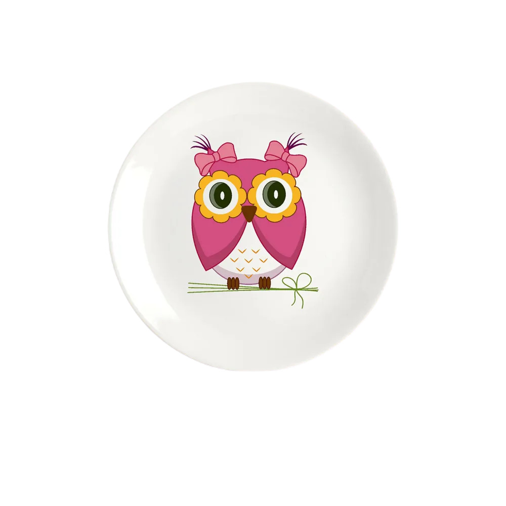 

Тарелка CoolPodarok Сова, Белый