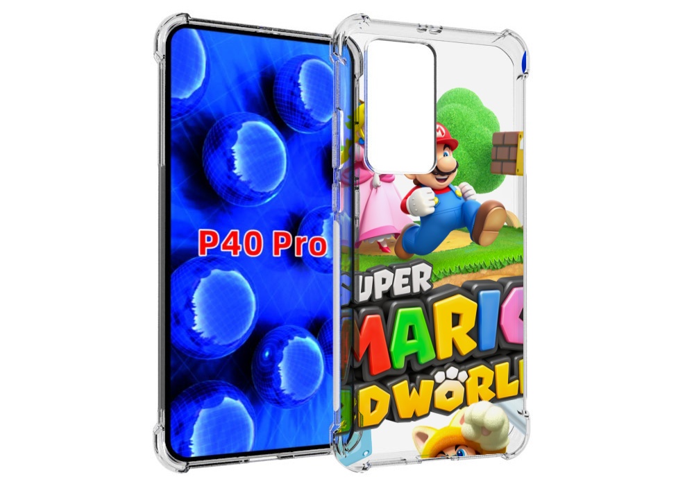 

Чехол MyPads Super Mario 3D World для Huawei P40 Pro противоударный, Прозрачный, Tocco