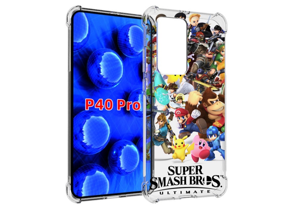 

Чехол MyPads Super Smash Bros для Huawei P40 Pro противоударный, Прозрачный, Tocco