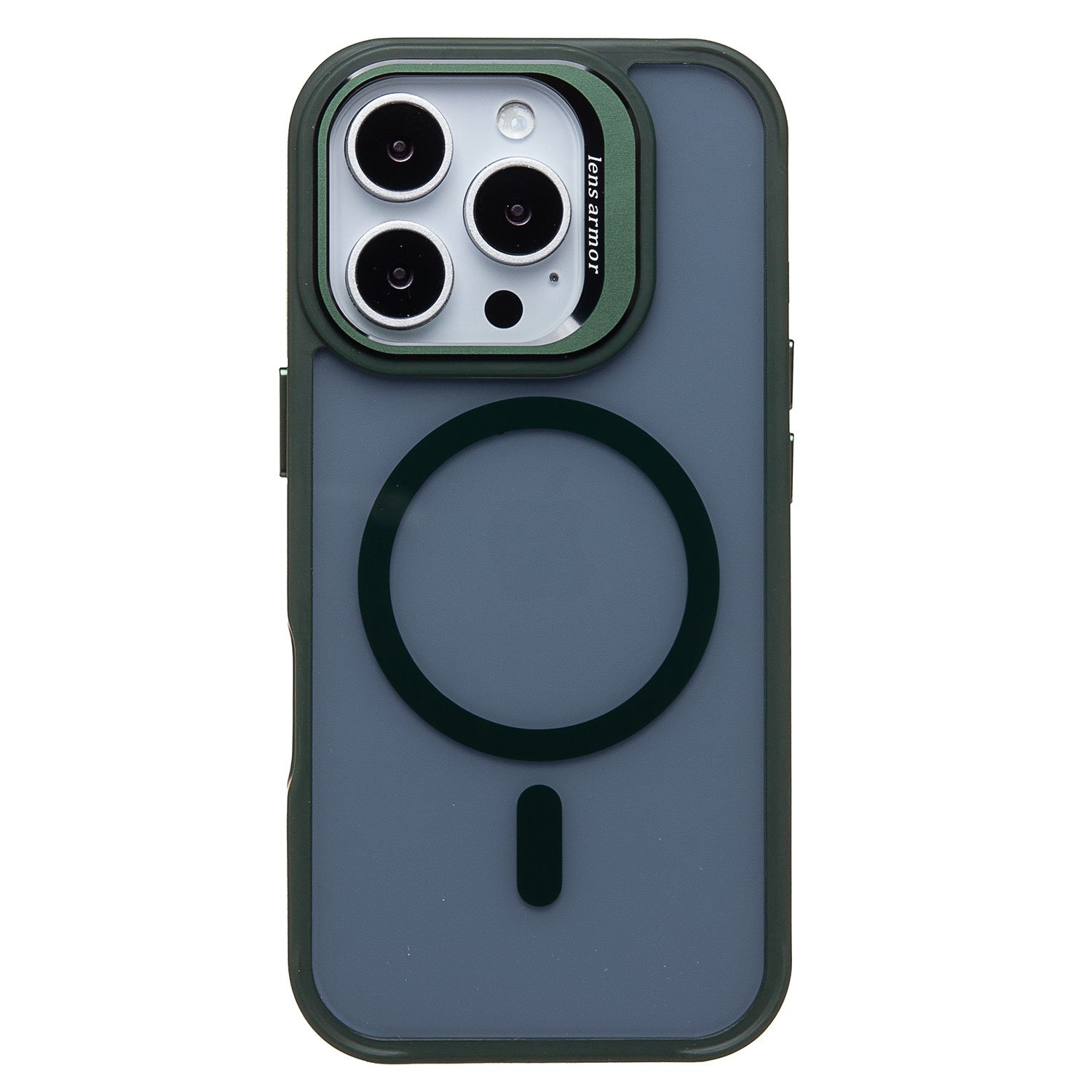 

Чехол для iPhone 16 Pro силиконовый MagSafe 6 <темно-зеленый>