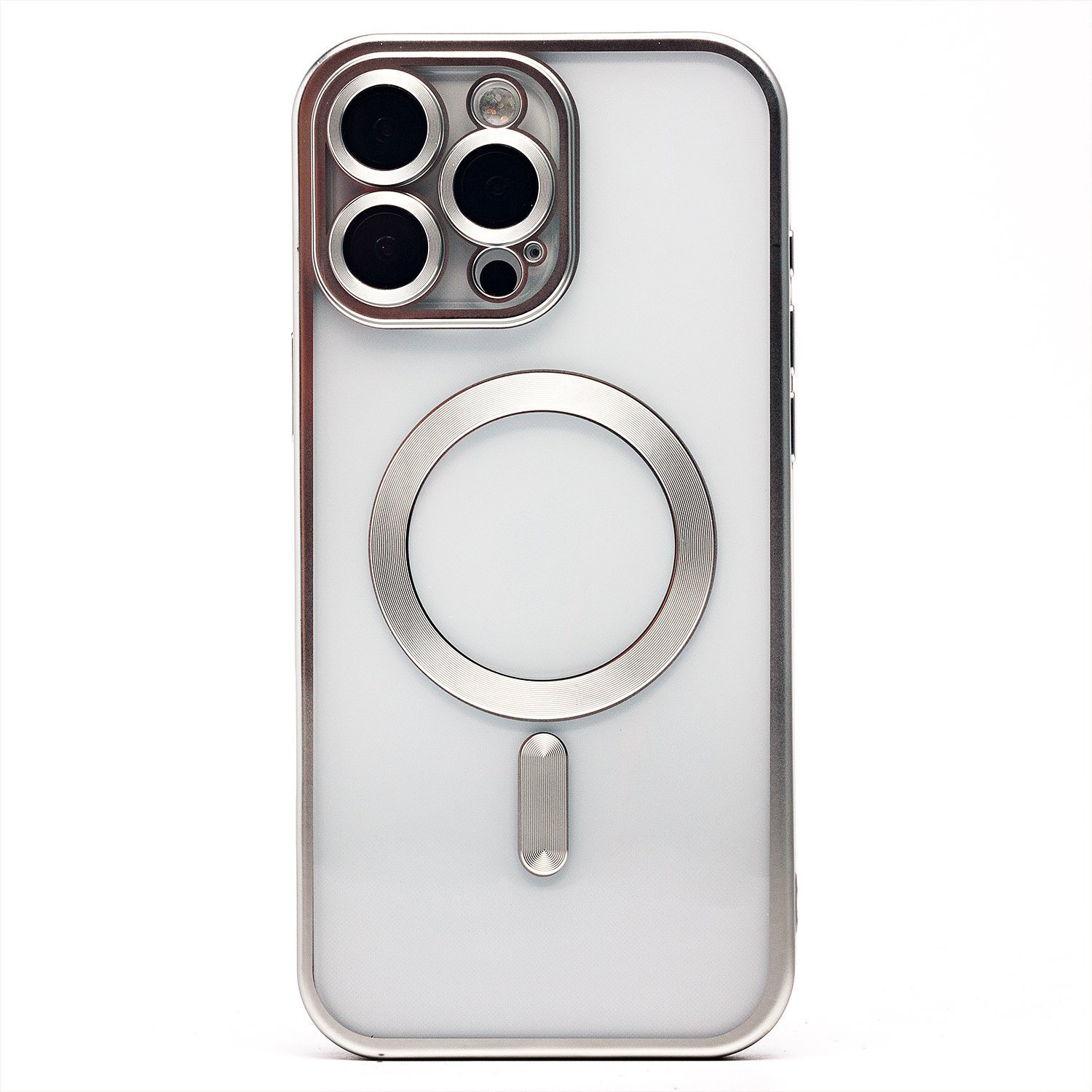 

Чехол для iPhone 16 Pro Max силиконовый MagSafe 7 <серебристый>