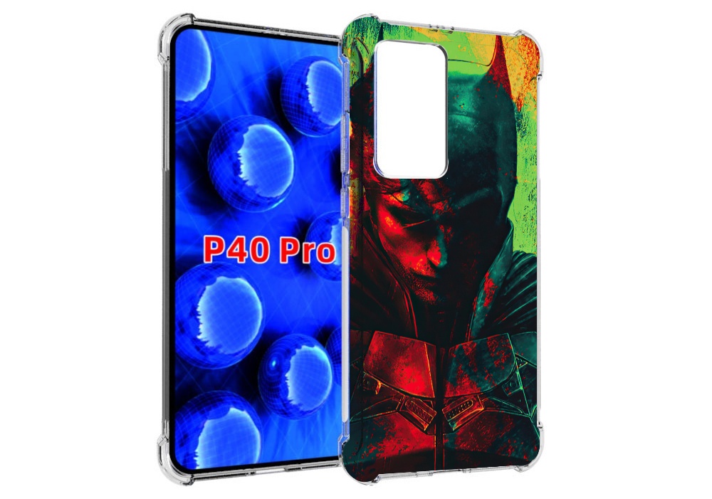

Чехол MyPads The Batman для Huawei P40 Pro противоударный, Прозрачный, Tocco