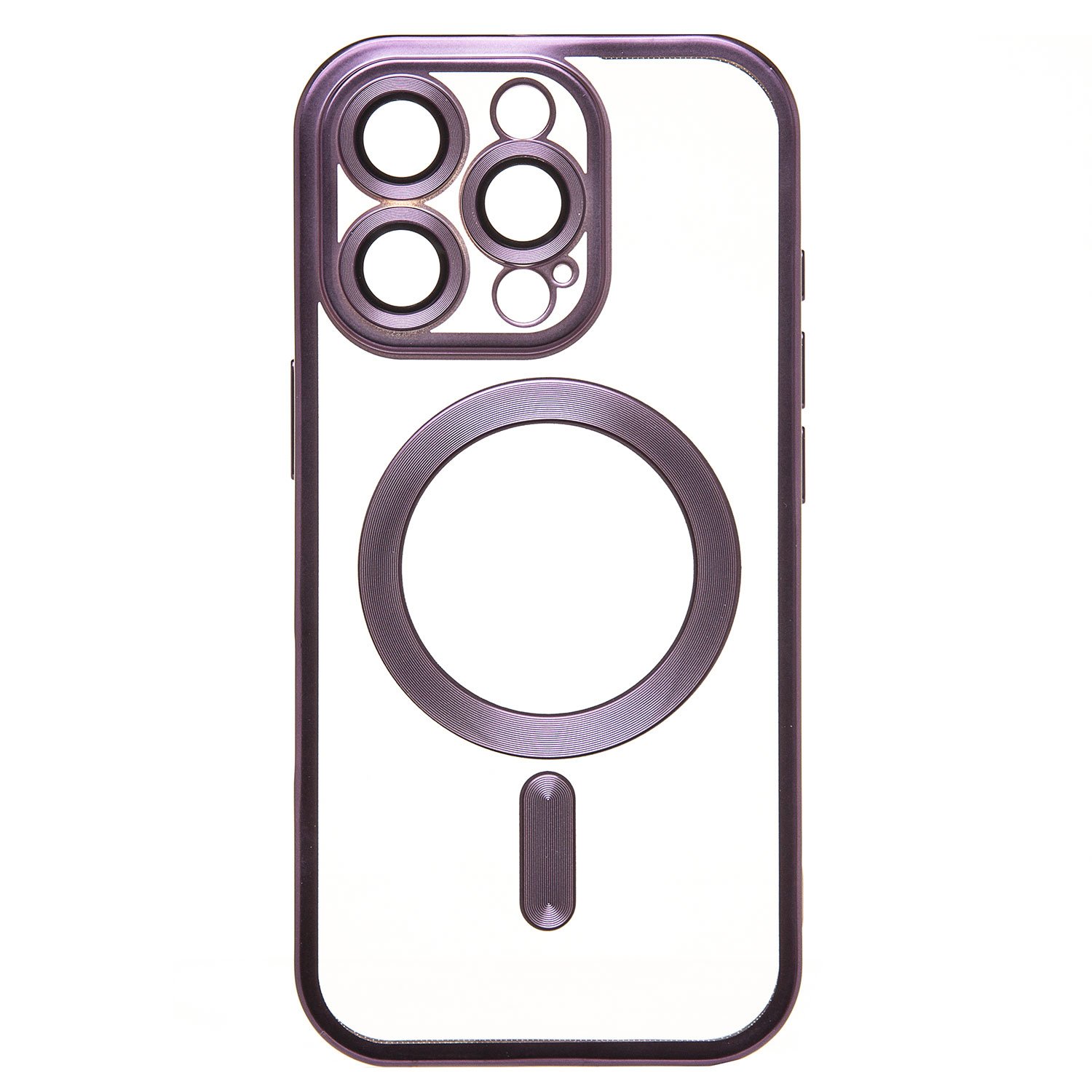 

Чехол для iPhone 16 Pro силиконовый MagSafe 7 <темно-фиолетовый>