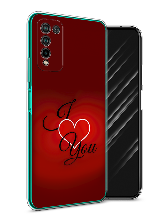 

Чехол Awog на Honor 10X Lite "I love you 3", Красный;черный, 6104650-6