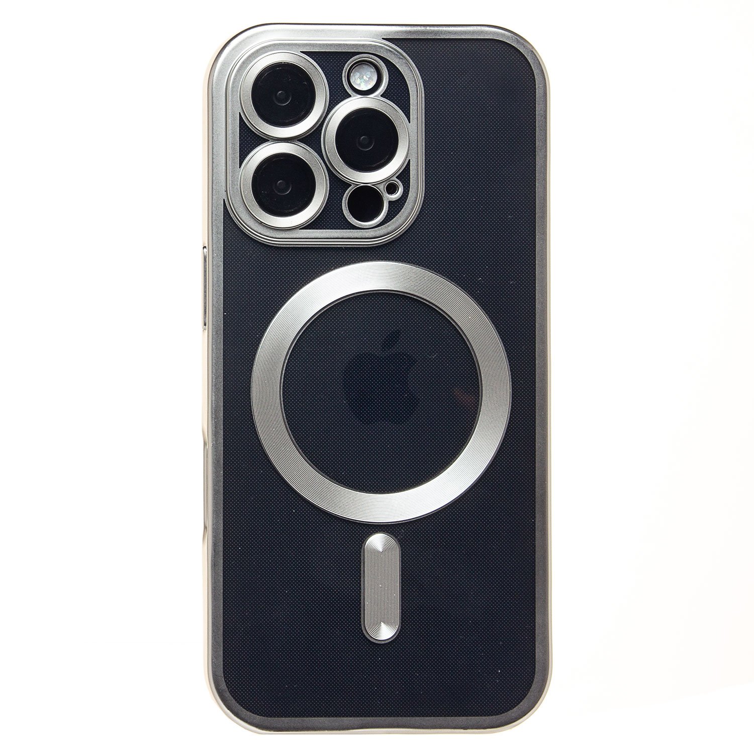 

Чехол для iPhone 16 Pro силиконовый MagSafe 7 <серебристый>