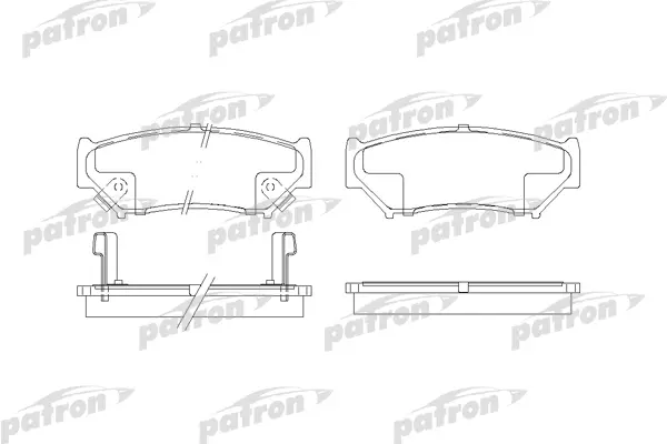 

Тормозные колодки PATRON дисковые PBP1020