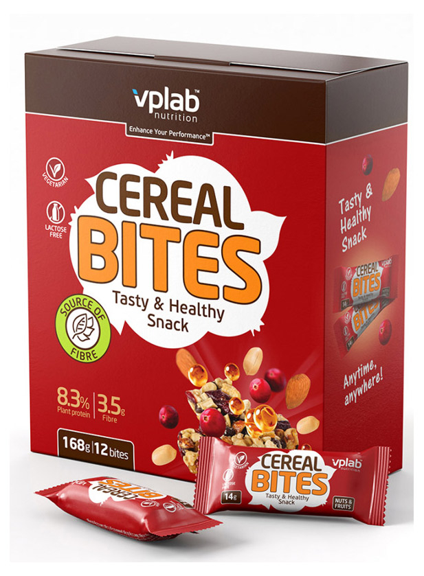 

Батончик VPLab Cereal Bites орехи и фрукты 168 г