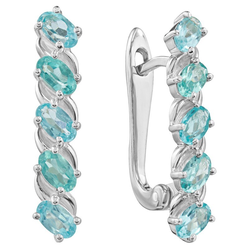 

Серьги из серебра с апатитом LAZURIT-ONLINE 8360AG, 8360AG