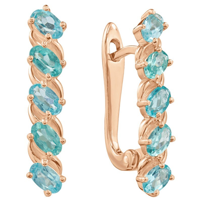 

Серьги из серебра с апатитом LAZURIT-ONLINE 8360RG, 8360RG