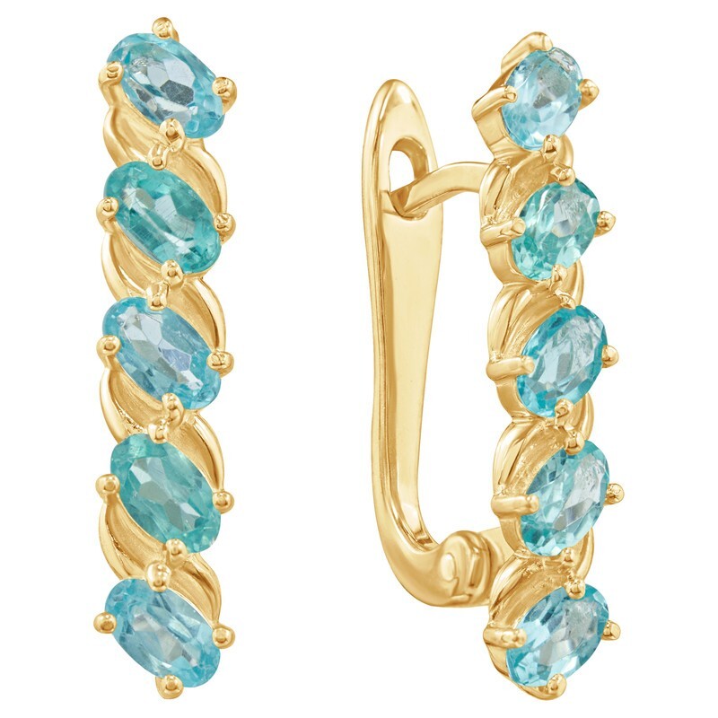

Серьги из серебра с апатитом LAZURIT-ONLINE 8360YG, 8360YG