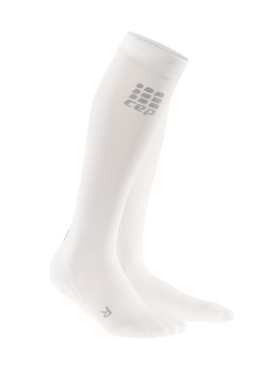 фото Гольфы унисекс cep recovery compression knee socks cr21 белые 41-43