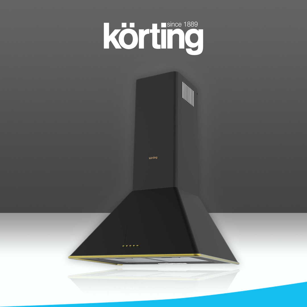 Вытяжка настенная Korting KHC 6648 RGN черный вытяжка korting khc 6648 rgb