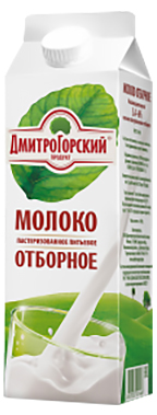 

Молоко 3,4 - 6% пастеризованное 950 мл Дмитрогорский Продукт Отборное БЗМЖ