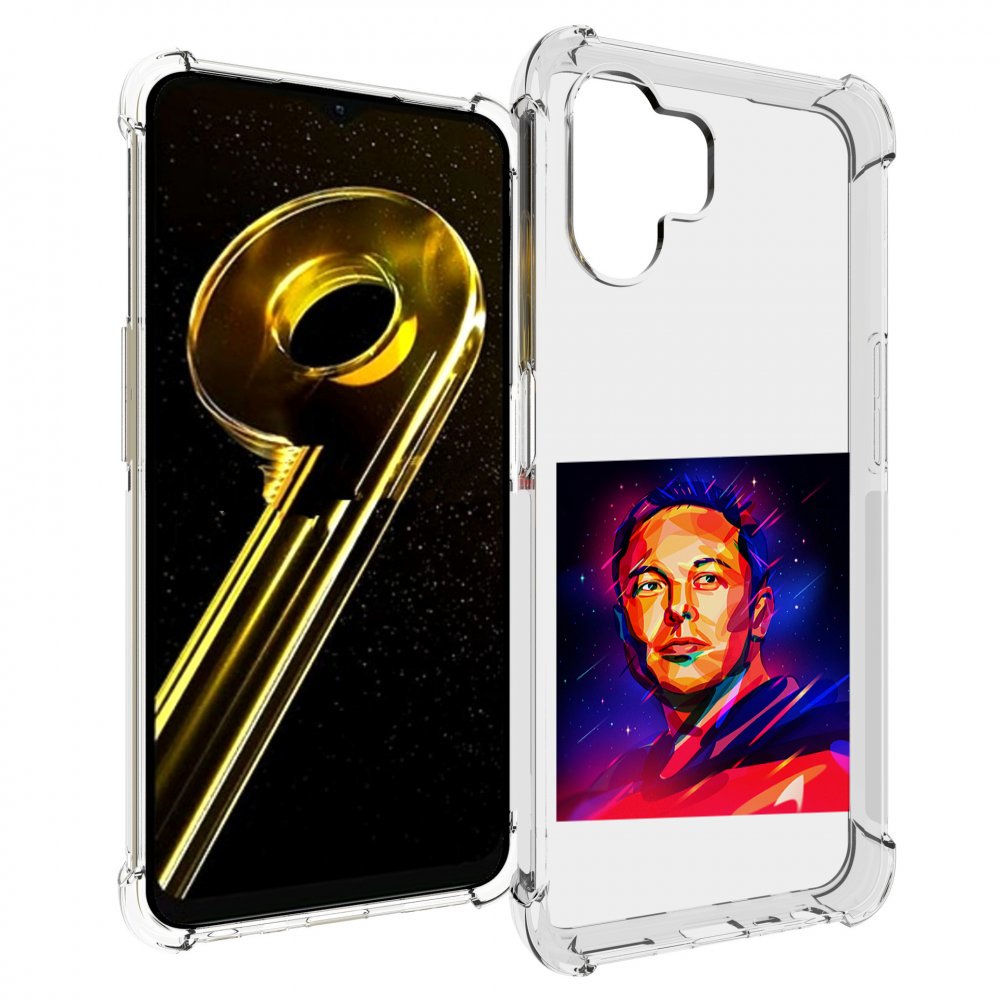 

Чехол бампер MyPads Илон-Маск для Realme 10 5G противоударный, Прозрачный, Tocco