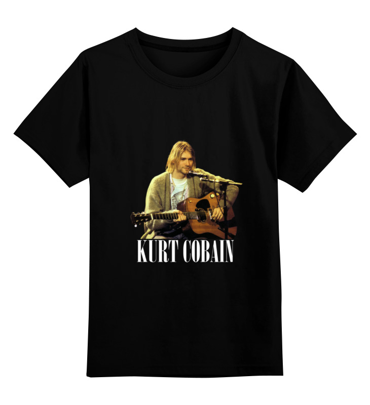

Футболка детская Printio Nirvana kurt cobain guitar t-shirt цв. черный р. 128, Nirvana kurt cobain guitar t-shirt