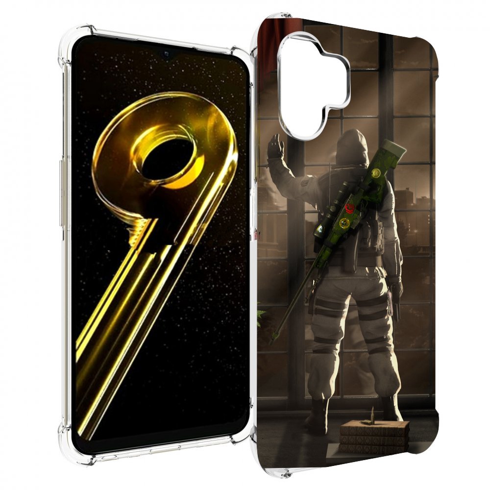 

Чехол бампер MyPads Контр-Страйк-в-дыму для Realme 10 5G противо..., Прозрачный, Tocco