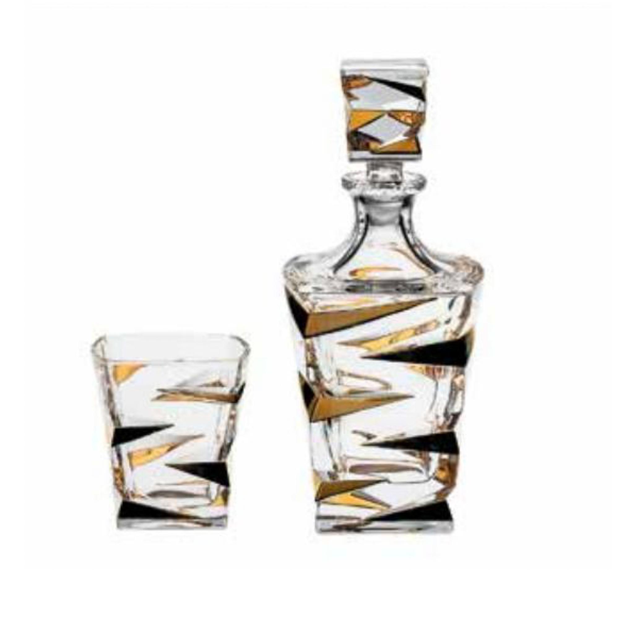 

Набор для виски Crystal Bohemia (990/99999/9/72231/817-709) zig zag gold 7 предметов