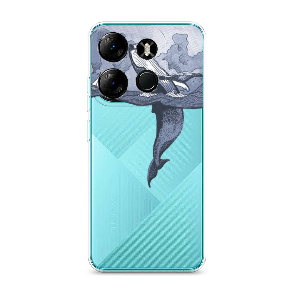 

Чехол Awog на Tecno Spark Go 2023"Два измерения", Голубой;черный;прозрачный, 303150-7