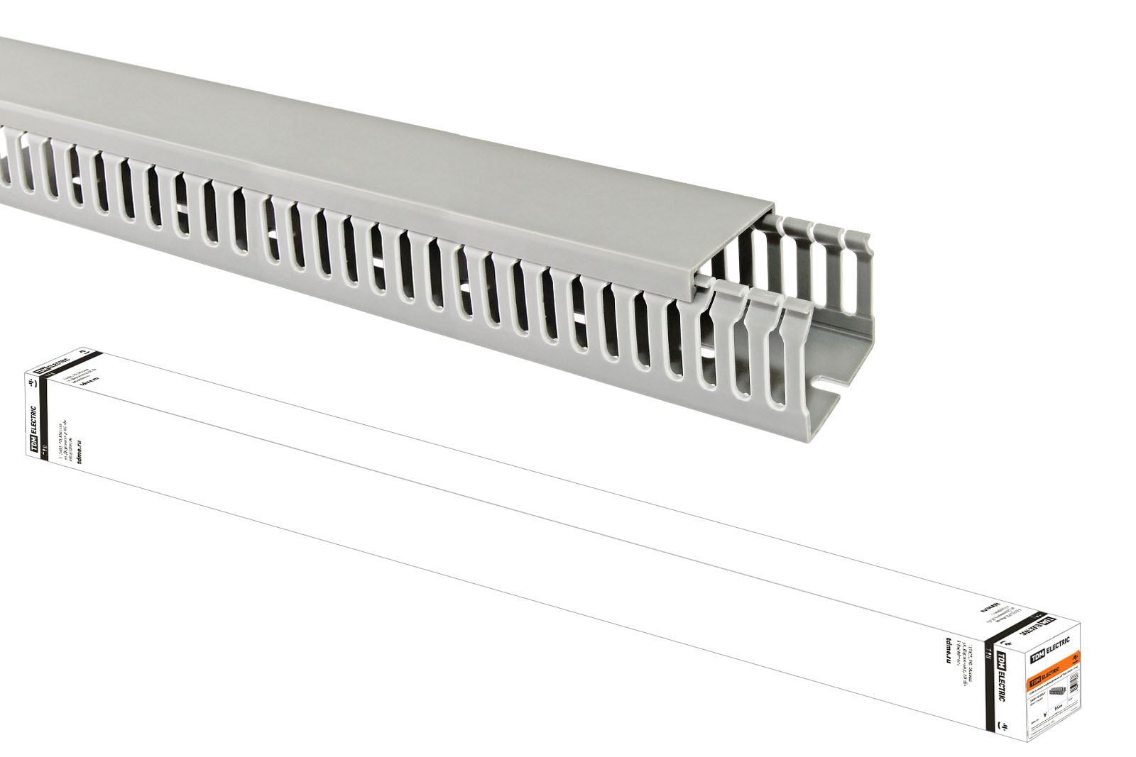 фото Кабель-канал перфорированный 40х40 перфорация 6/8 tdm (36 м) sq0410-0003 tdm electric