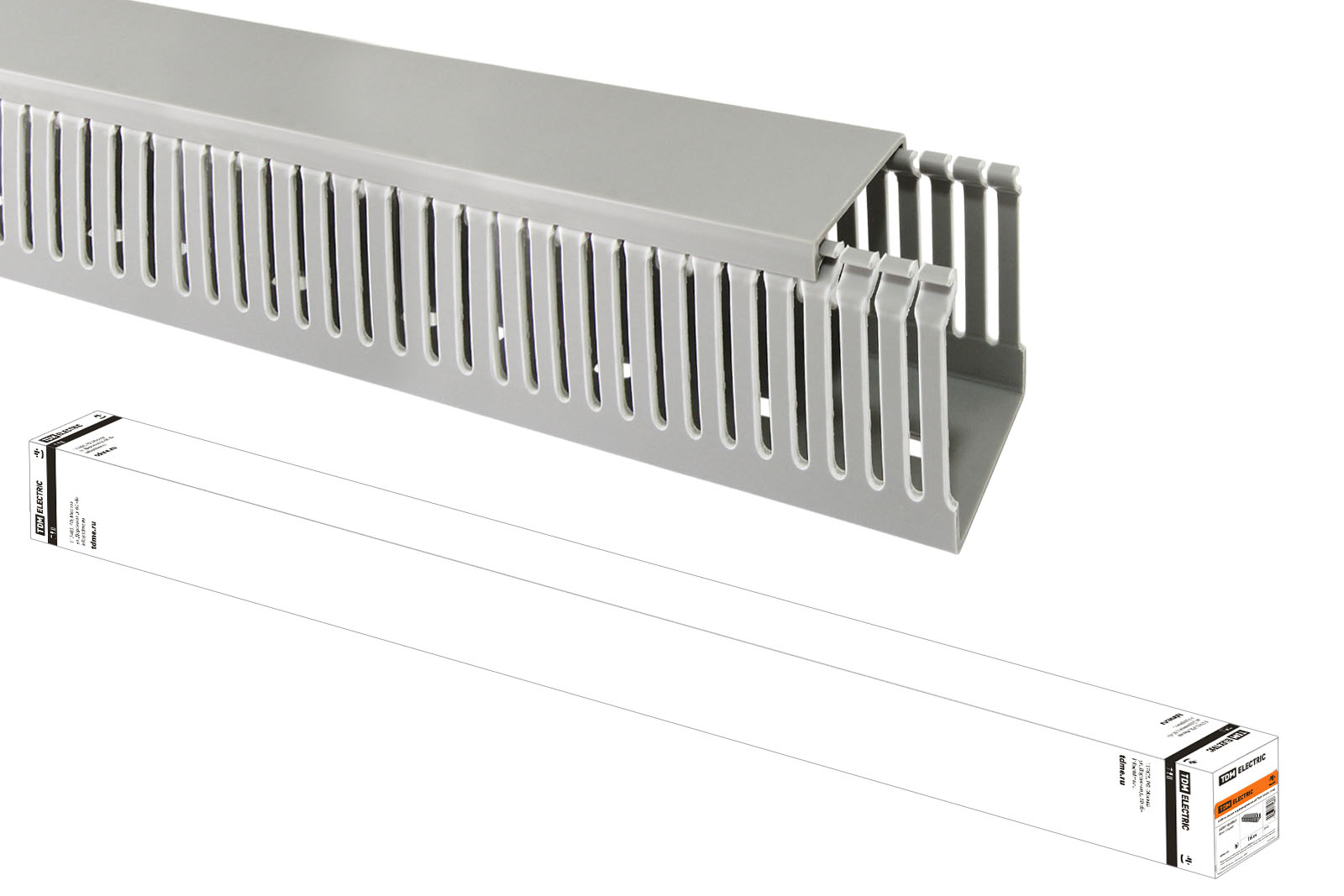 фото Кабель-канал перфорированный 40х60 перфорация 6/8 tdm (24 м) sq0410-0004 tdm electric