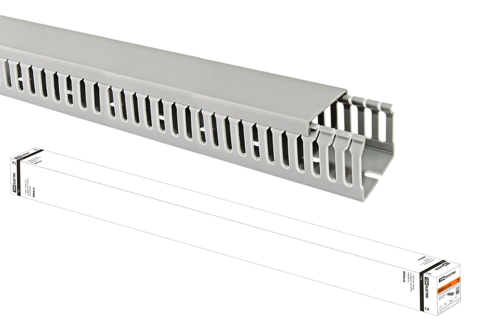 фото Кабель-канал перфорированный 50х50 перфорация 6/8 tdm (24 м) sq0410-0005 tdm electric