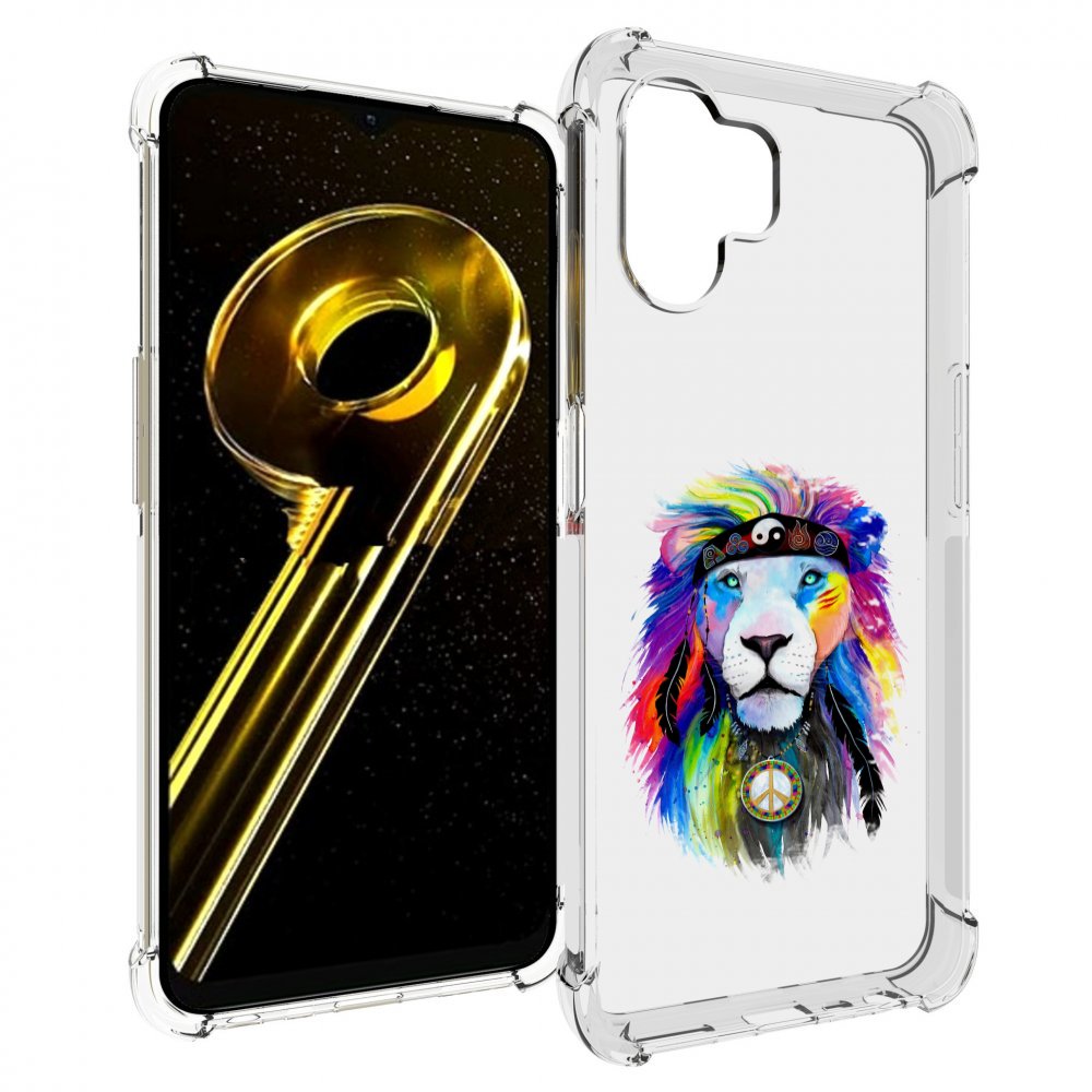 

Чехол бампер MyPads Лев 3 для Realme 10 5G противоударный, Прозрачный, Tocco