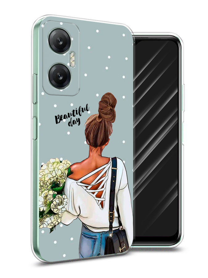 

Чехол Awog на Infinix HOT 20 5G "Beautiful day", Голубой;коричневый;бежевый, 3103250-6