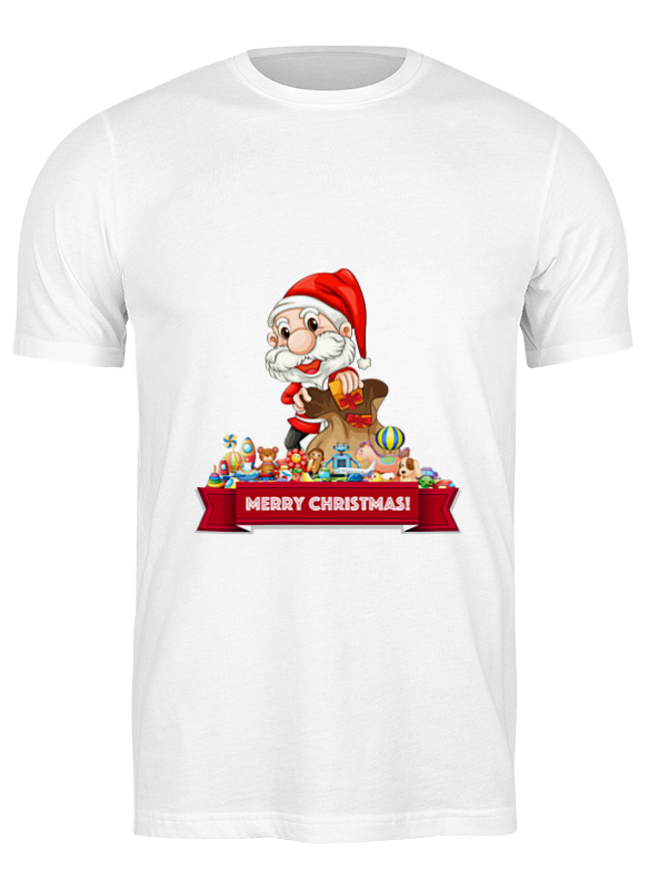 

Футболка мужская Printio Christmas белая S, Christmas