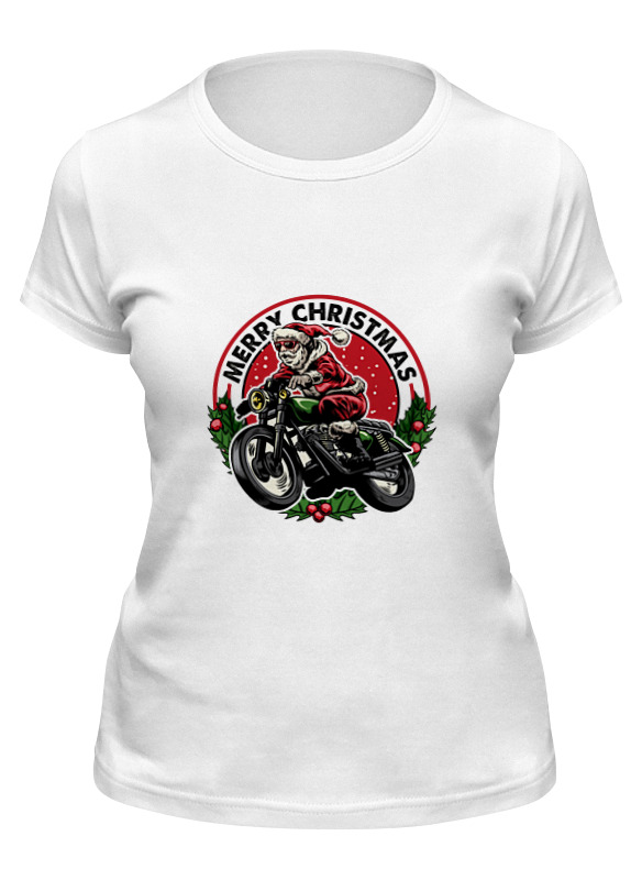 

Футболка женская Printio Christmas белая S, Christmas