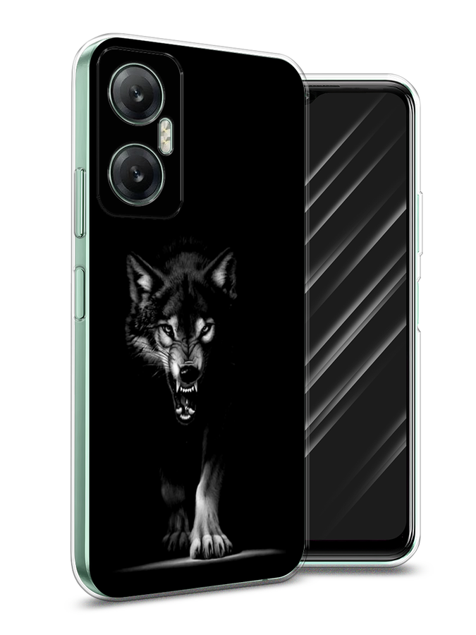 

Чехол Awog на Infinix HOT 20 5G "Волк выходит из ночи", Серый;черный;белый, 3103250-1