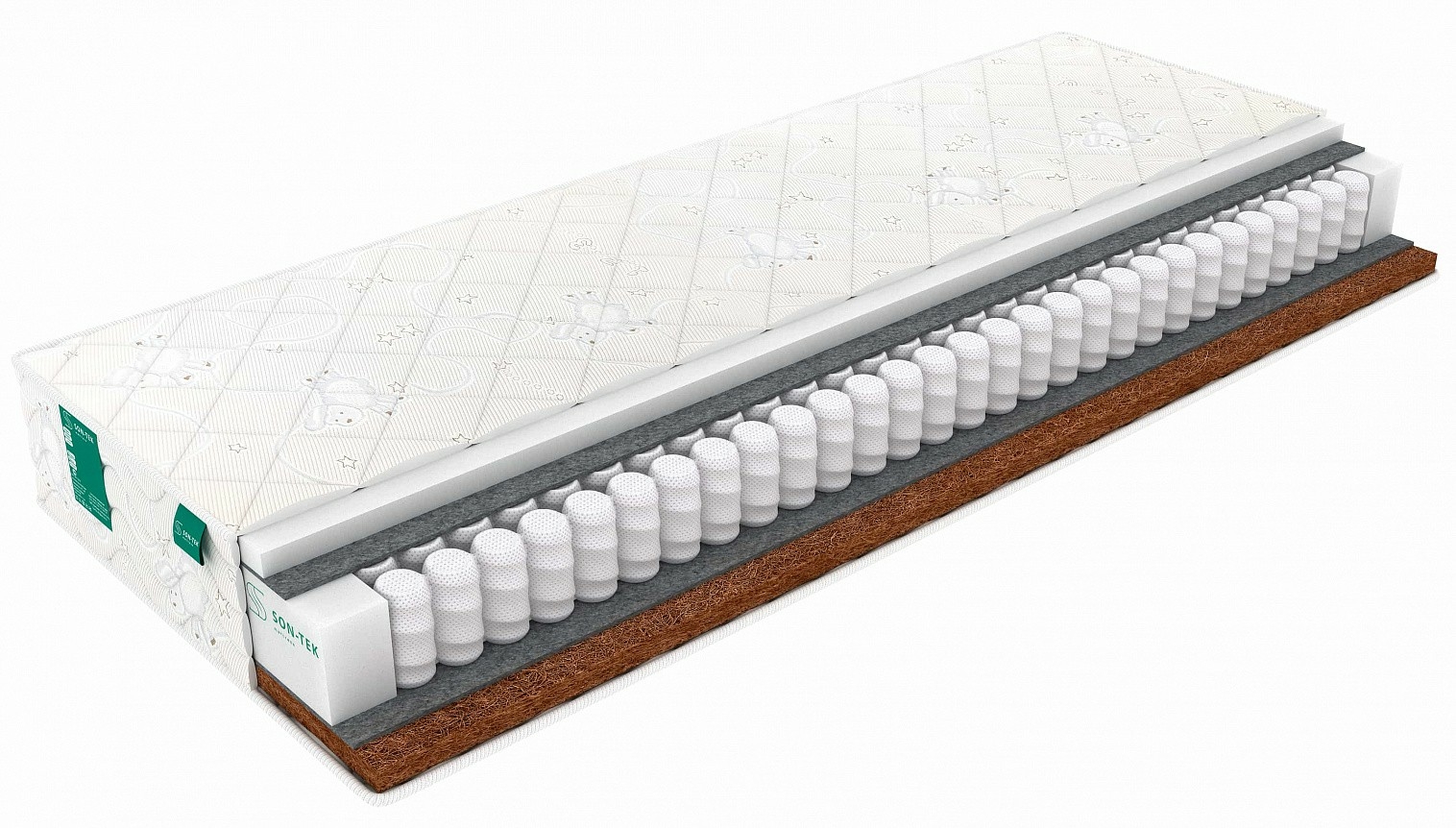 

Матрас Sleeptek Kinder PenaHard 70х120, Белый, Junior Foam Cocos
