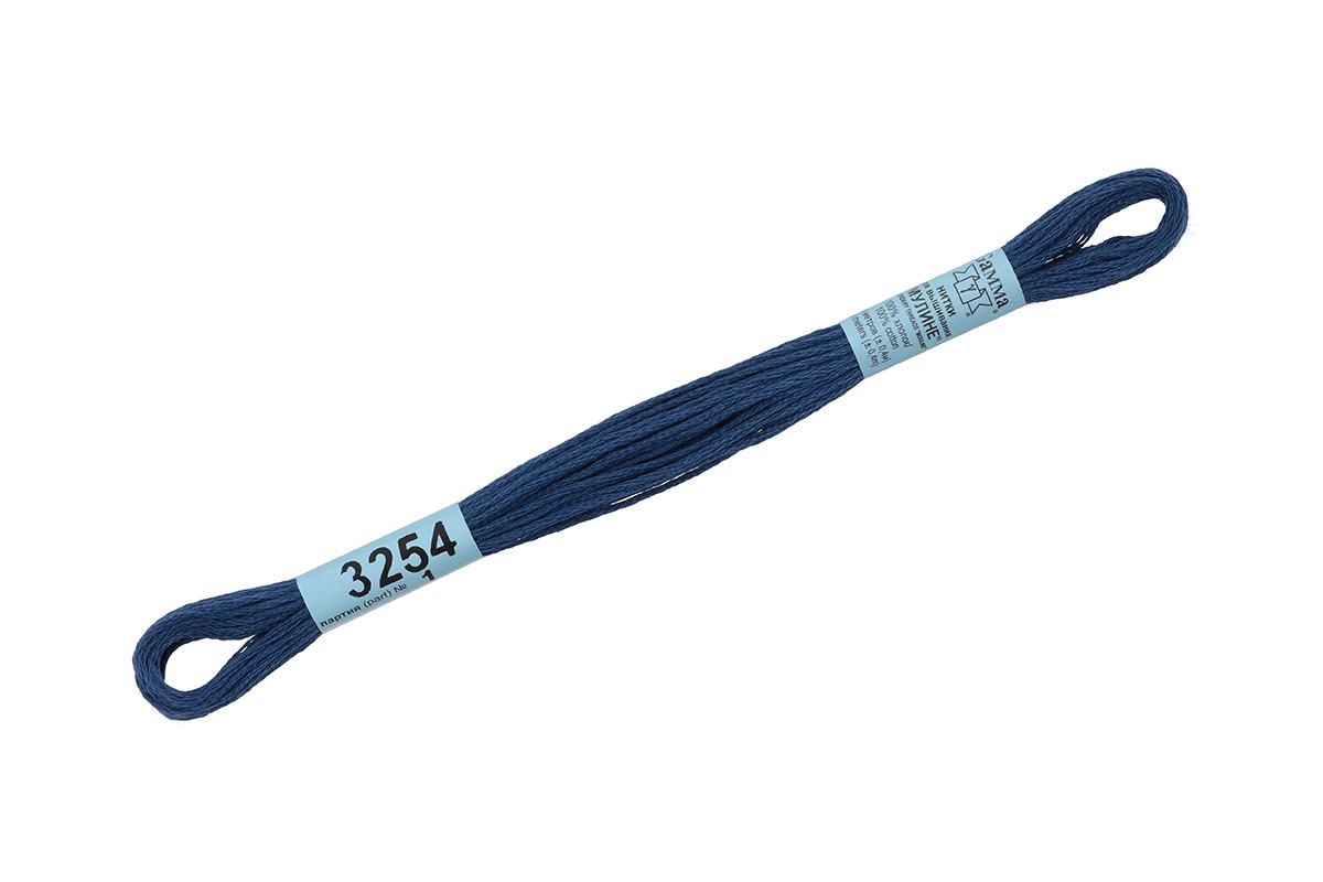 

Gamma мулине, 100% хлопок, 24х8 м, №3254, синие, Разноцветный