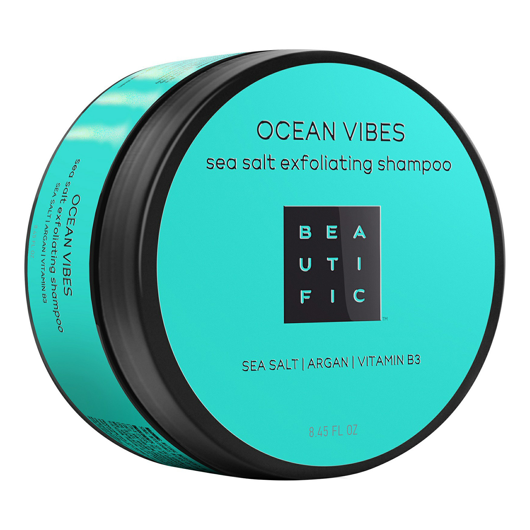 Скраб для кожи головы BEAUTIFIC Ocean Vibes Sea Salt Exfoliating Shampoo пенящийся, 250 мл