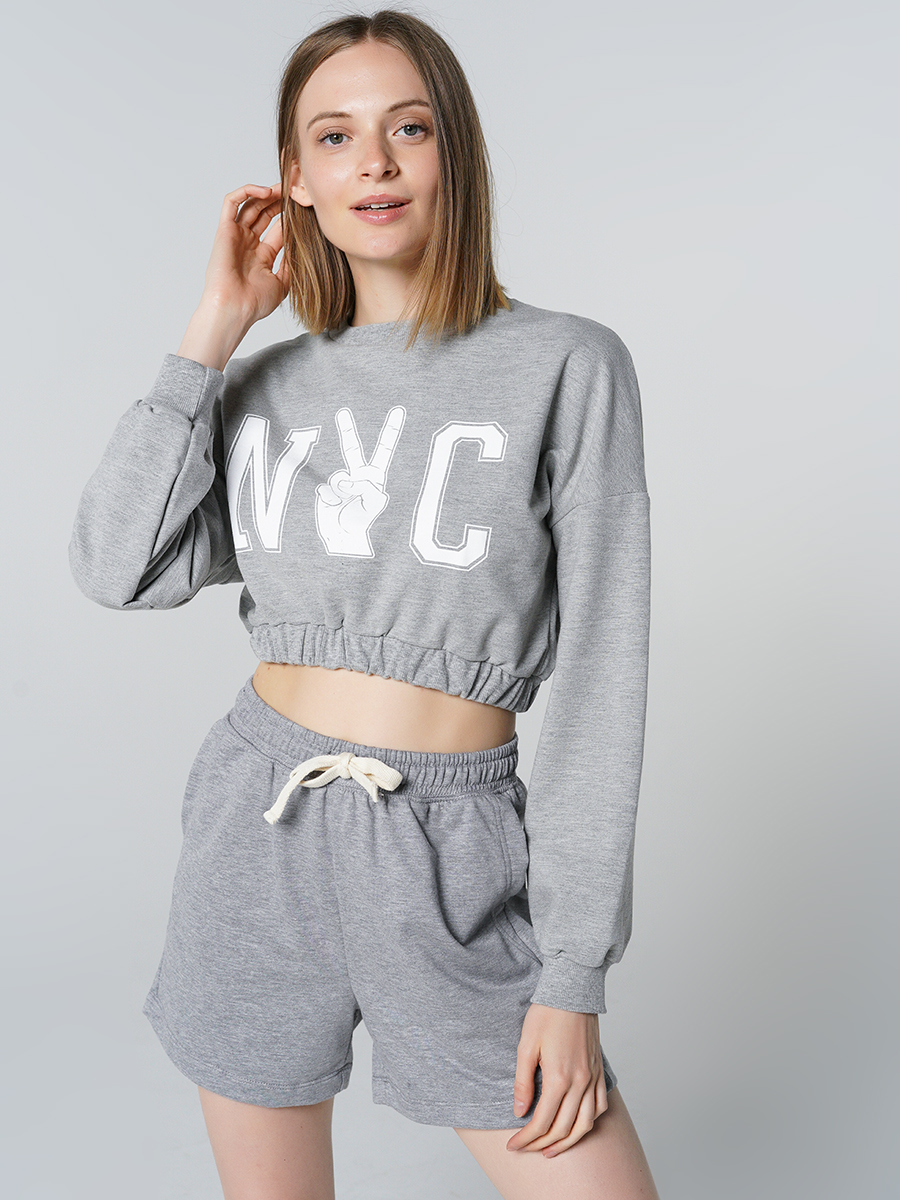 

Свитшот женский ТВОЕ серый L, 81416