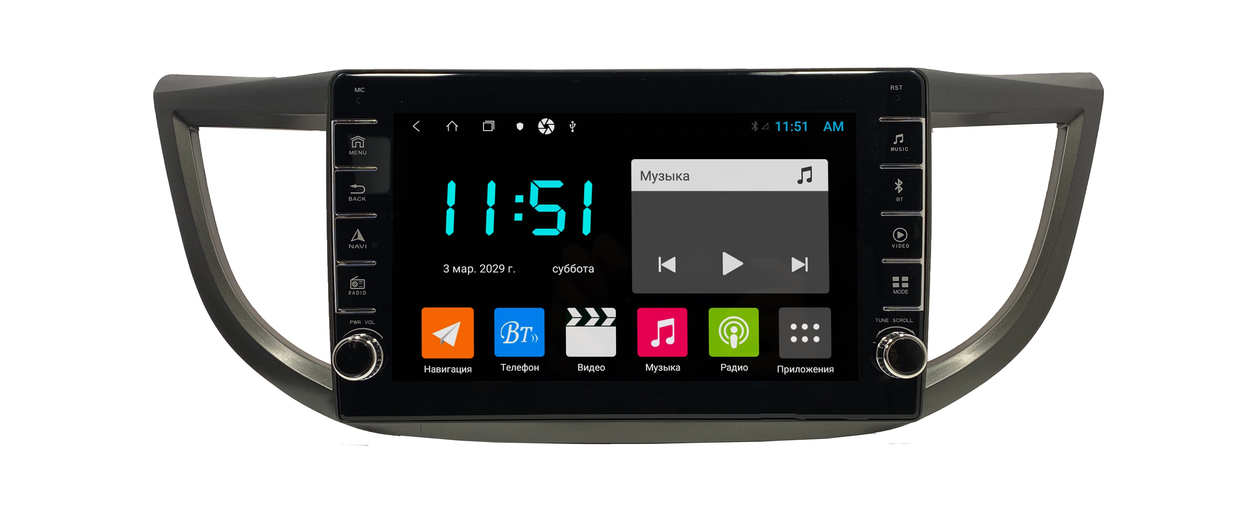 Автомагнитола ANDROID Honda CRV 2012-2017, Android 12, 464GB