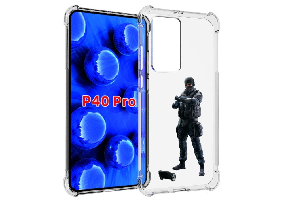 

Чехол MyPads Tom-Clancy's-Rainbow-Six-1 для Huawei P40 Pro противоударный, Прозрачный, Tocco
