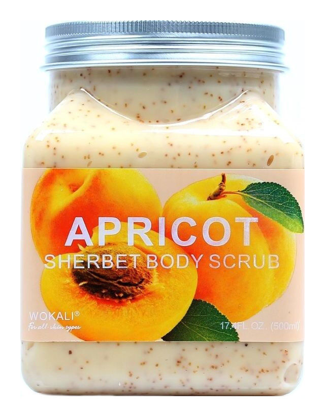 Скраб для тела Абрикос Wokali Apricot Sherbet Body Scrub, 500 мл скраб для тела абрикос wokali apricot sherbet body scrub 350 мл